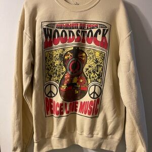 EARTHBOUND Cream and Red Crew Neck Sweater